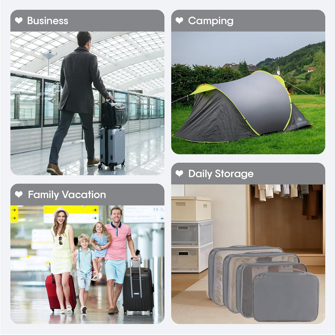 MosaiRudo 8-teilig Koffer Organizer Set, Packing Cubes, Packwürfel für Urlaub & Business,Reise Organ