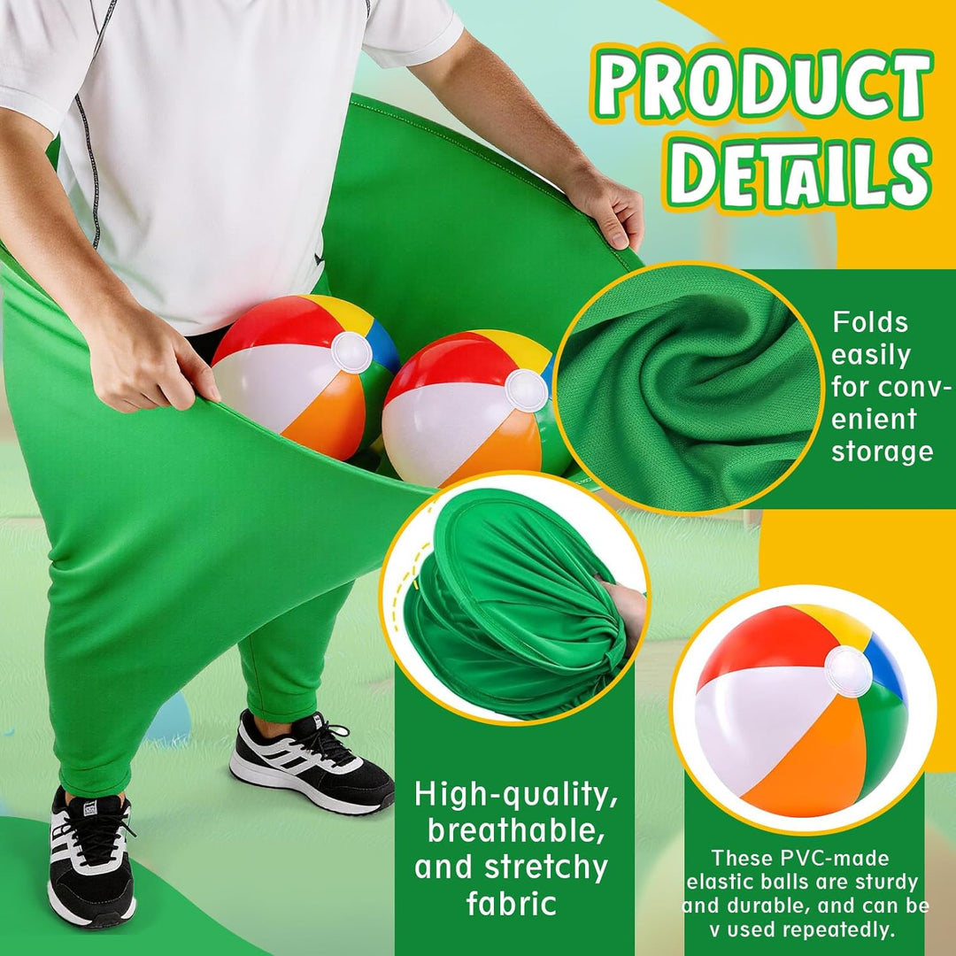 Oma Hosen Hofspiel, Granny Pants Yard Game, Lustige Riesige Dehnbare Oma Hosen mit 5 Hüpfbällen und