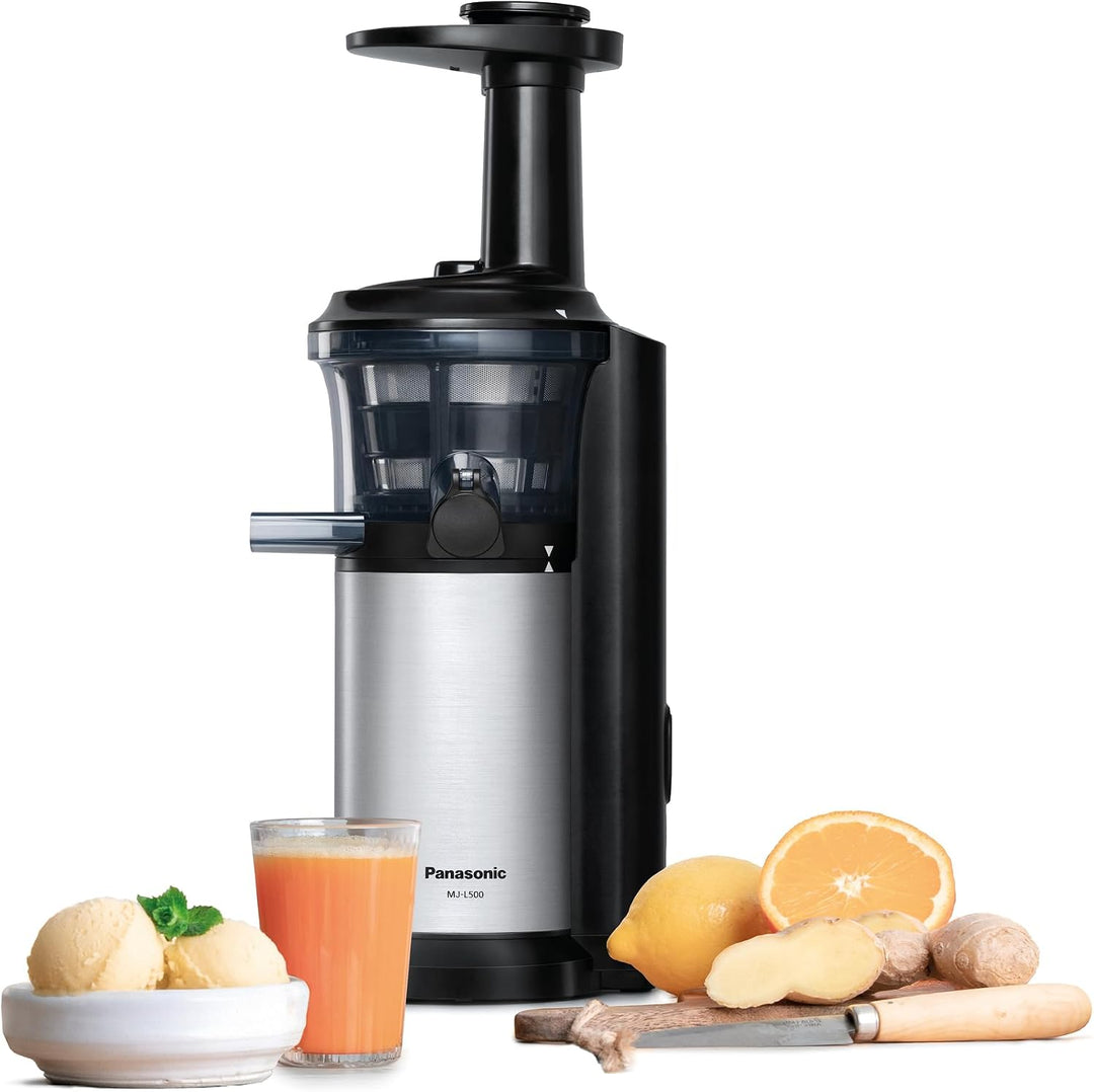 Panasonic MJ-L500S Slow Juicer / Entsafter / 2 Einsätze für Säfte & tiefgefrorene Zutaten / Frozen J
