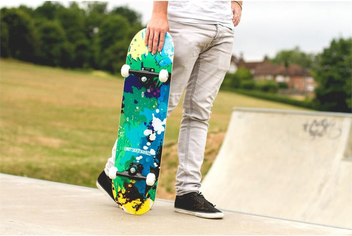 Enuff Splat Skateboard, Unisex, Erwachsene Einheitsgrösse Einheitsgrösse Grün/Blau, Einheitsgrösse G