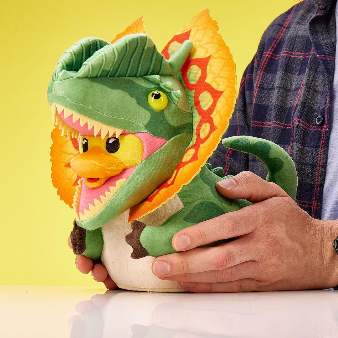 TUBBZ Dilophosaurus Sammler-Gummiente Plüsch - Offizielles Jurassic Park-Merchandise - Retro Filme W