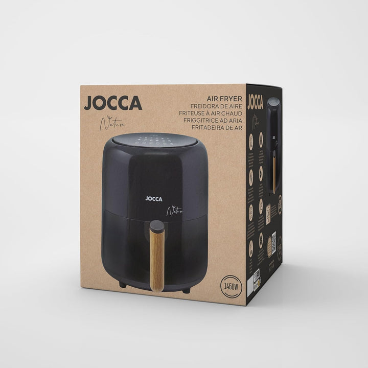 JOCCA - Heissluftfritteuse 3,8L| Ölfreie Fritteuse 1450W| Heissluftfritteuse| Luftfritteuse| Air Fry