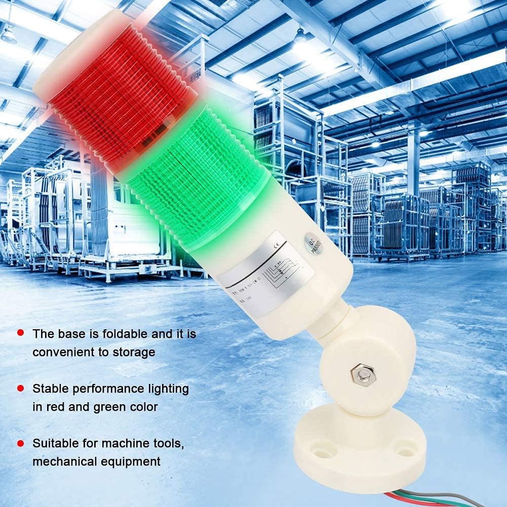 Industrielle Signalleuchte Säule Rot/Grün CNC-Maschine Warn-LED-Anzeige Alarmsignalleuchte LED Runde