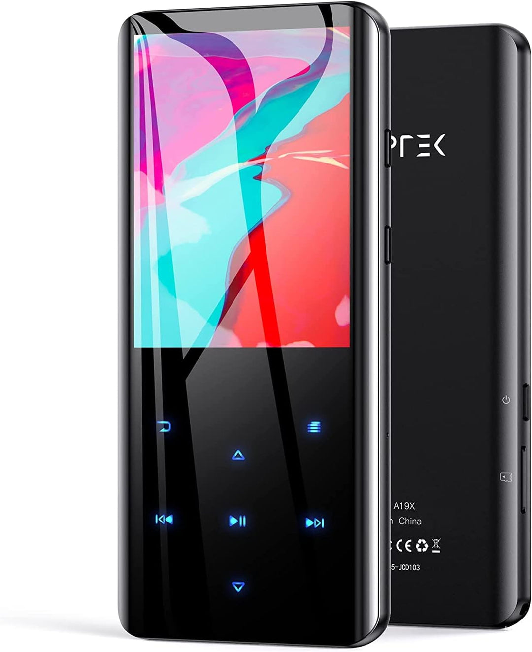 AGPTEK 32GB MP3 Player Bluetooth 5.0 mit 2,4 Zoll TFT Farbbildschirm, HiFi Musik Player mit Lautspre