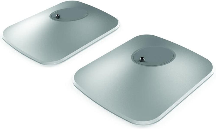KEF LSX P1 Tischstandfuss Silber Paar, für LSX | Aluminium | Befestigungssystem | 10 Grad Neigung LS