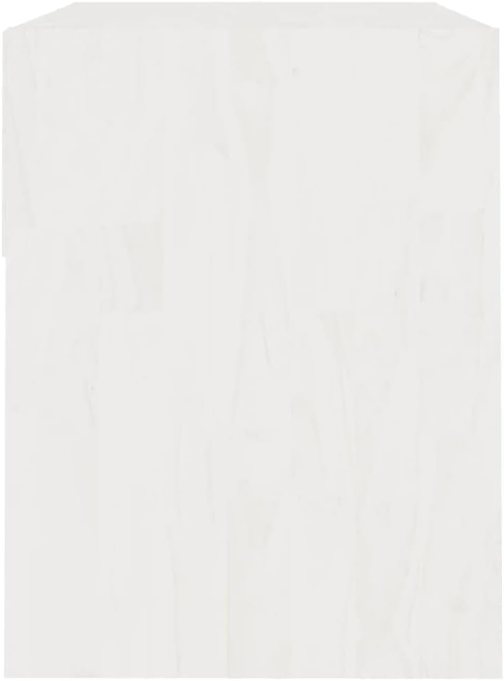 homiuse 40x31x40 cm Nachttische Weiss NachtkäStchen Night Stand Schubladen Schubladenbox Holz Bedsid