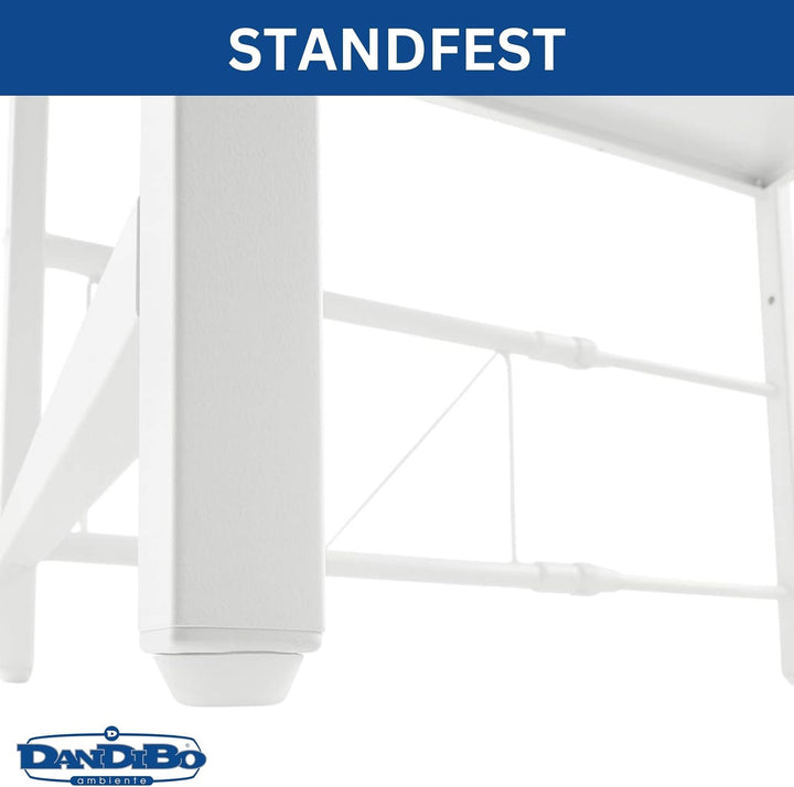DanDiBo Verstellbares Küchenregal Weiss für Arbeitsplatte Stehend 2 Stufig 40-64 cm Regal Küche 9668