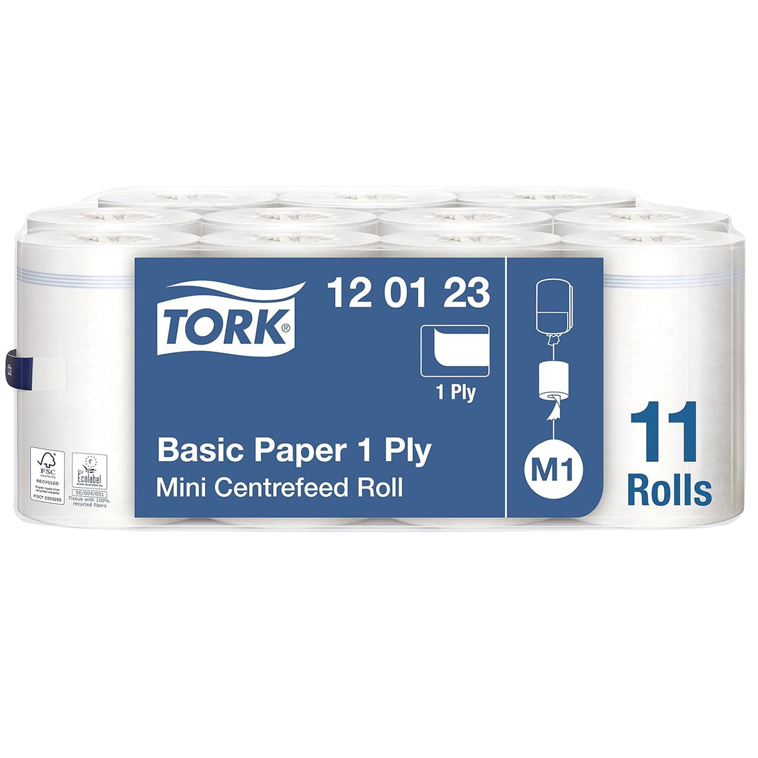 Tork 658000 Mini Innenabrollungsspender für M1 Papierwischtücher &amp; 120123 Standard Papierwischtücher