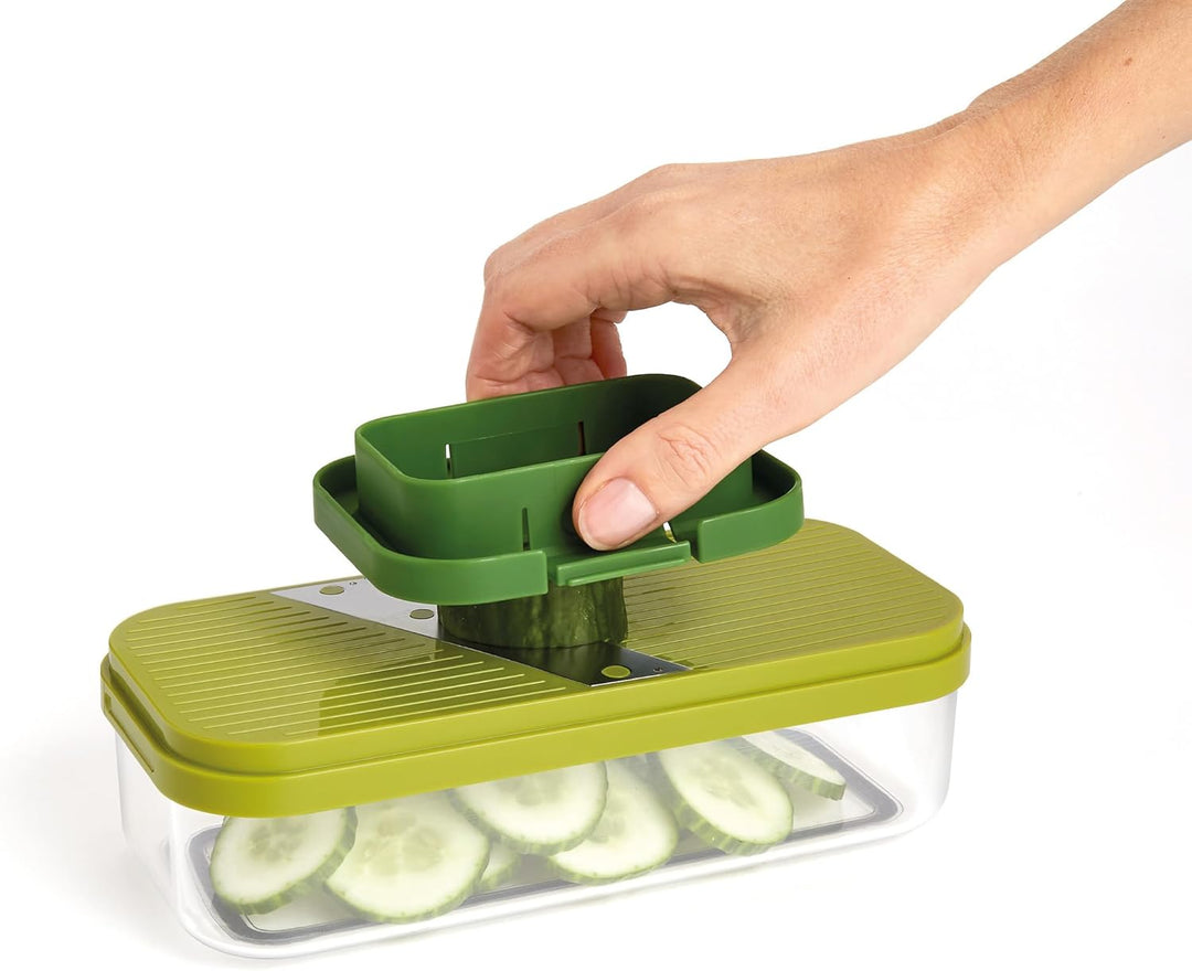 Joseph Joseph Multi-Prep Compact 4-in-1 Multifunktionsset, Gemüsehobel, Zwiebelschneider, Pommesschn