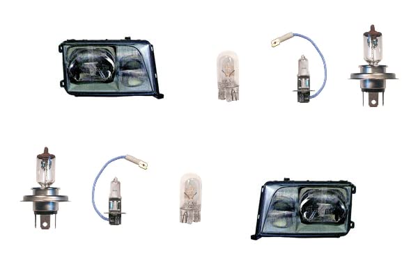 Johns, passend für Mercedes W124 Scheinwerfer 07/93-06/95 + Leuchtmit. Set links rechts