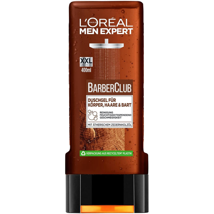 L'Oréal Men Expert Pflegeset mit Gesichtspflege und XXL Duschgel, Für Körper, Haare und Bart, Hydra