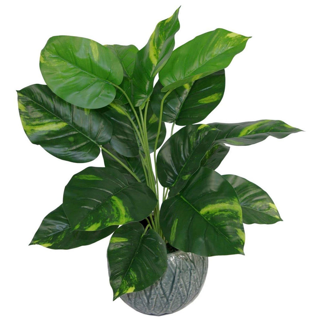 Leaf Design UK Realistische grosse künstliche Blattpflanze mit Topf Devils Ivy, 60 cm, Devils Ivy, 6