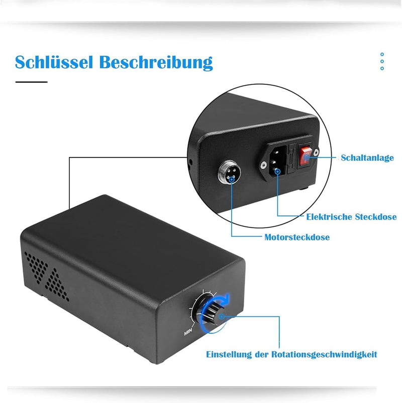 Twotrees CNC 500W Spindelmotor, 12000RPM Luftgekühlter Bürstenloser DC-Motor Mit Integriertem Steuer