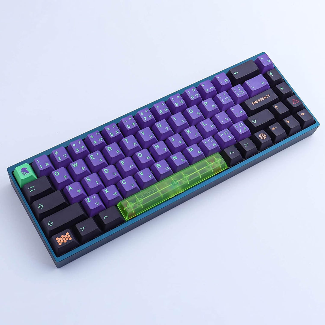 PBT Keycaps 135 Keys Japanese Mecha Keycap Set Cherry Profile Dye Sublimation Keycaps with 7U Clear