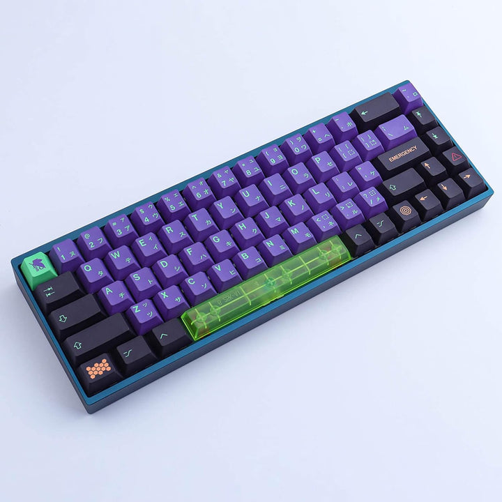 PBT Keycaps 135 Keys Japanese Mecha Keycap Set Cherry Profile Dye Sublimation Keycaps with 7U Clear