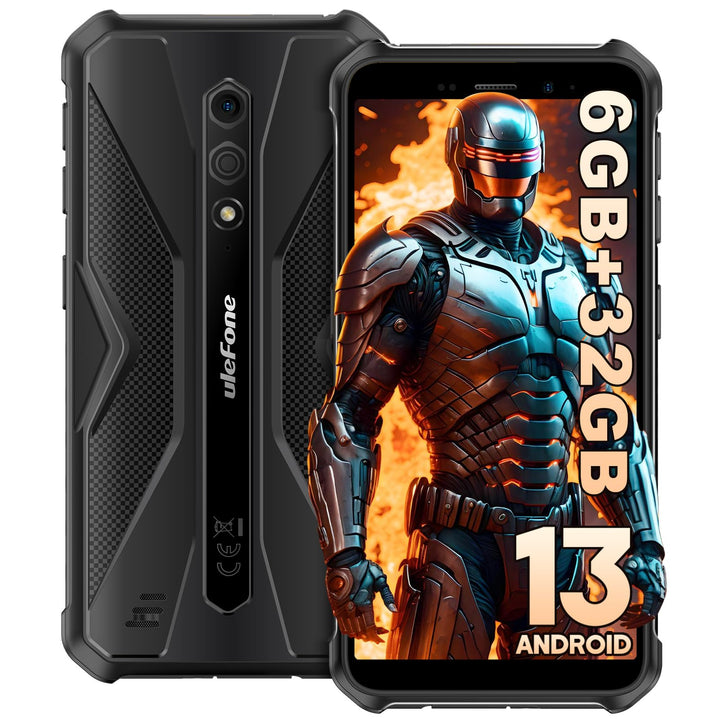 Ulefone Armor X12 Outdoor Handy, 6GB + 32GB/256GB SD Smartphone ohne vertrag Android 13 Go, 4860mAh