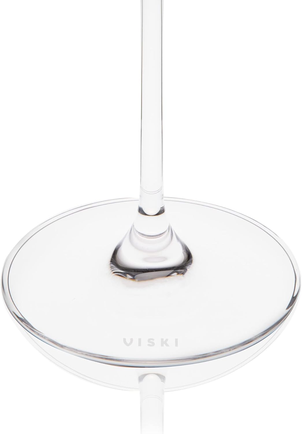 Viski Reserve European Crystal Bordeaux-Gläser, 4 Rotweingläser aus bleifreiem Kristallglas, Glaswar