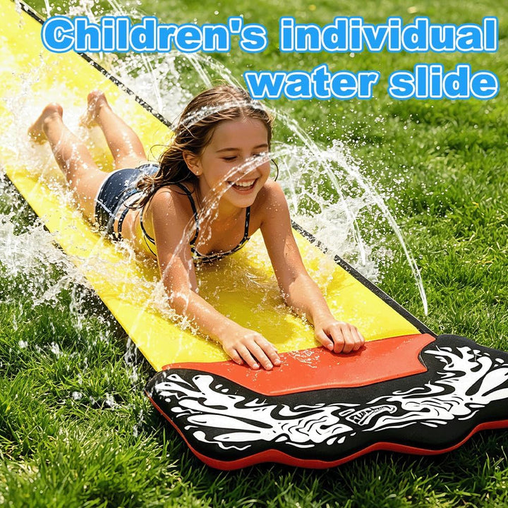 Wasserrutsche Garten für Kinder, 480 * 71cm Wasserrutschmatte mit 2 Bodyboards, Wasserrutsche Kinder