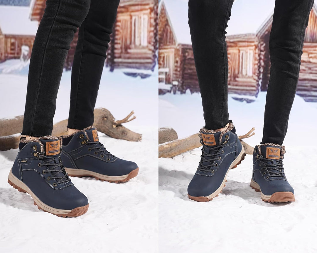 ARRIGO BELLO Winterschuhe Damen Herren Gefüttert Winterstiefel Unisex Rutschfest Schneestiefel Wärme