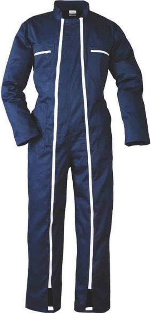 Arbeitsoverall 2 Reissverschlüsse Polybaumwolle schwarz 245 g/m2 XL