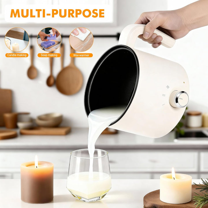 Starvortex Wachsschmelztopf Elektrisch, 1,8L/60oz Wachsschmelzer, Kerzen Selber Wax Melter, Kerzenwa