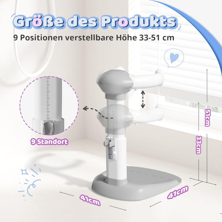 COOSEYA® Baby Dusche Ständer – Einstellbarer Baby Shower Stand Support mit AntiRutsch-Basis, Duschst