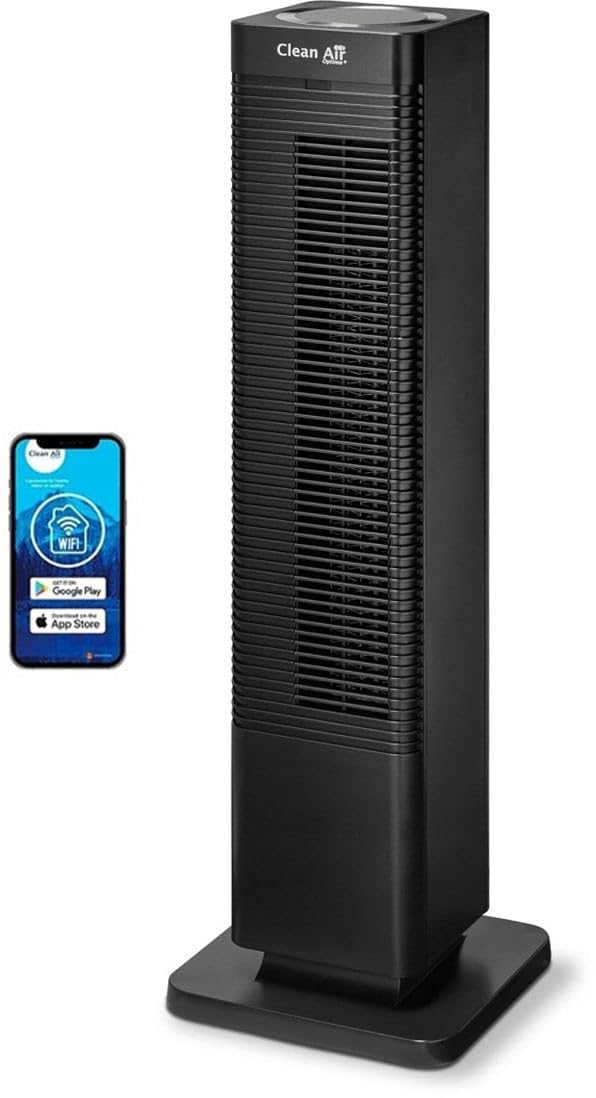 Clean Air Optima CA-904 - Design Heizlüfter - Heizen und kühlender Brise - Heizung: 1000/2000 Watt -