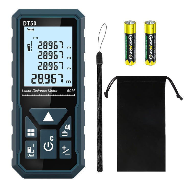 Entfernungsmesser, HANMATEK DT50 50M Digitales Laser Entfernungsmesse mit LCD Hintergrundbeleuchtung