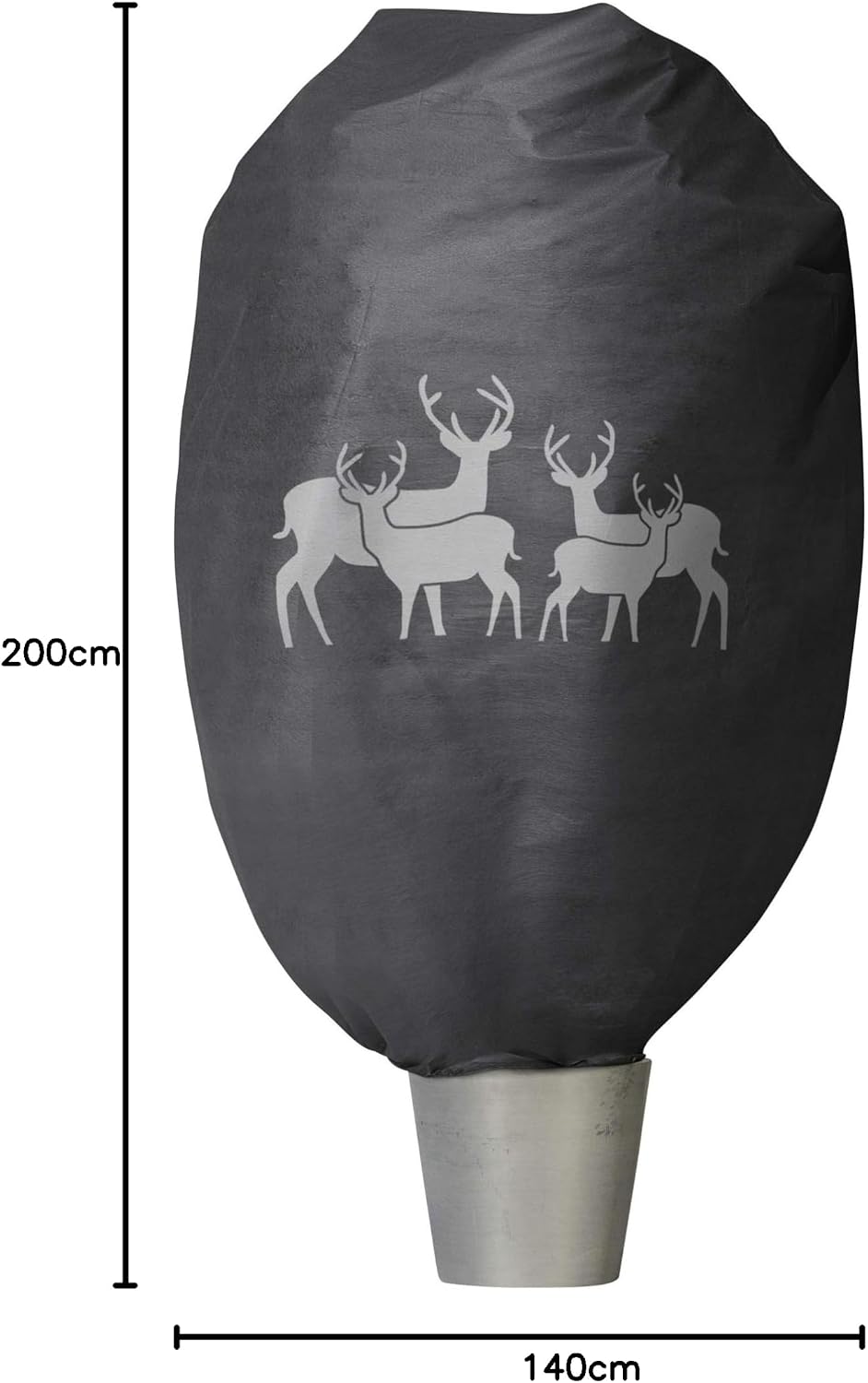 Windhager Winter-Deko-Vlieshaube Protect XXL, Kälteschutz, Frostschutz, Gartenvlies, Abdeckvlies, Hi