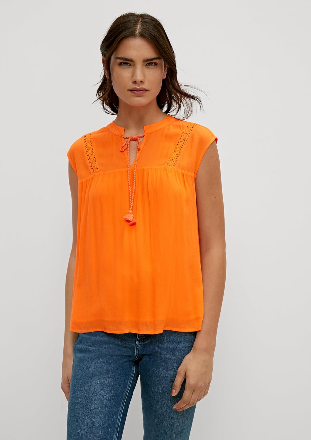 comma Damen Bluse 40 2335, 40 2335_orange