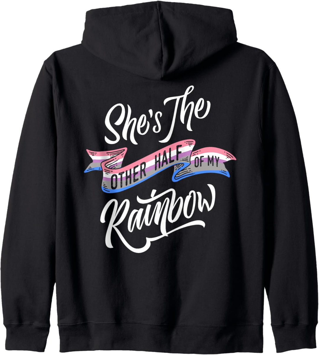 Other Half Of My Rainbow Genderfluid LGBT Pride Flag Couples Kapuzenjacke