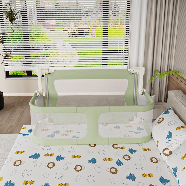 OHMG Bettgeländer,Sicherheitsgitter für Kinder,Sicherheitsgitter für Bett,höhenverstellbar,tragbar,B