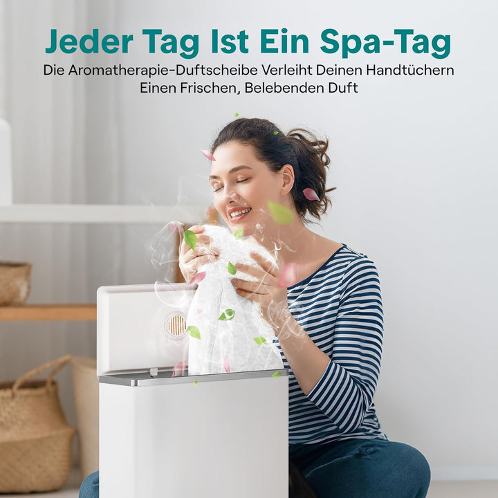 SereneLife Handtuchtrockner Elektrisch SIlber – 50kg Kapazität, Energiesparend &amp; Sicher, Towel Warme