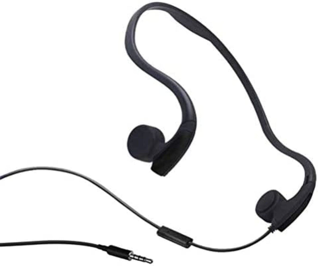 Knochenleitungs-Kopfhörer, Kopfhörer mit Kabel, 3,5 mm wasserdicht, Geräuschunterdrückung, Freisprec