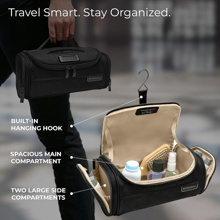 Briggs & Riley Baseline Toilettenartikel-Set Schwarz Executive Essentials Toilettenartikel, Schwarz