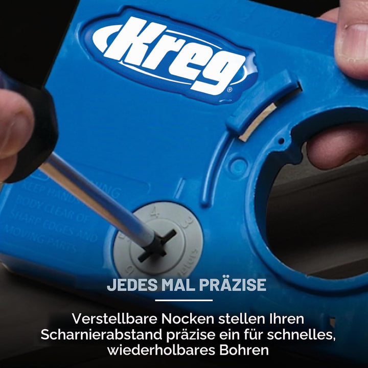 Kreg Tool Company KHI-HINGE Concealed Hinge Jig by Kreg Tool Verdeckte Scharniervorrichtung, Verdeck