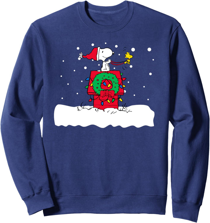 Peanuts Snoopy Urlaub Haus Schlitten Sweatshirt