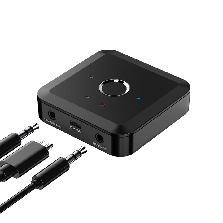 DollaTek Bluetooth 5.2 Sender Empfänger HD Bluetooth Audio-Adapter mit geringer Latenz,3.5 mm AUX-Au