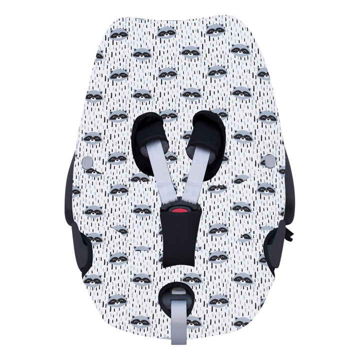 JYOKO KIDS Bezug kompatibel mit Maxi Cosi Pebble 360 Y FamilyFix 360, aus Baumwolle (Raccon) Raccon