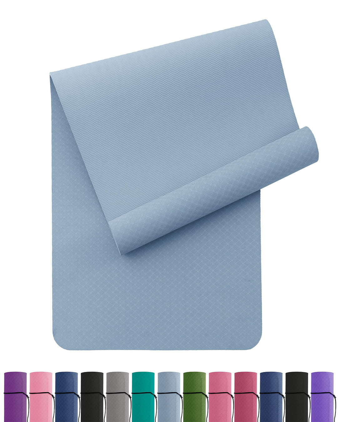 Oak &amp; Tea Yogamatte Rutschfest Fitnessmatte Umweltfreundliche TPE Sportmatte mit Tragegurt Gymnastik