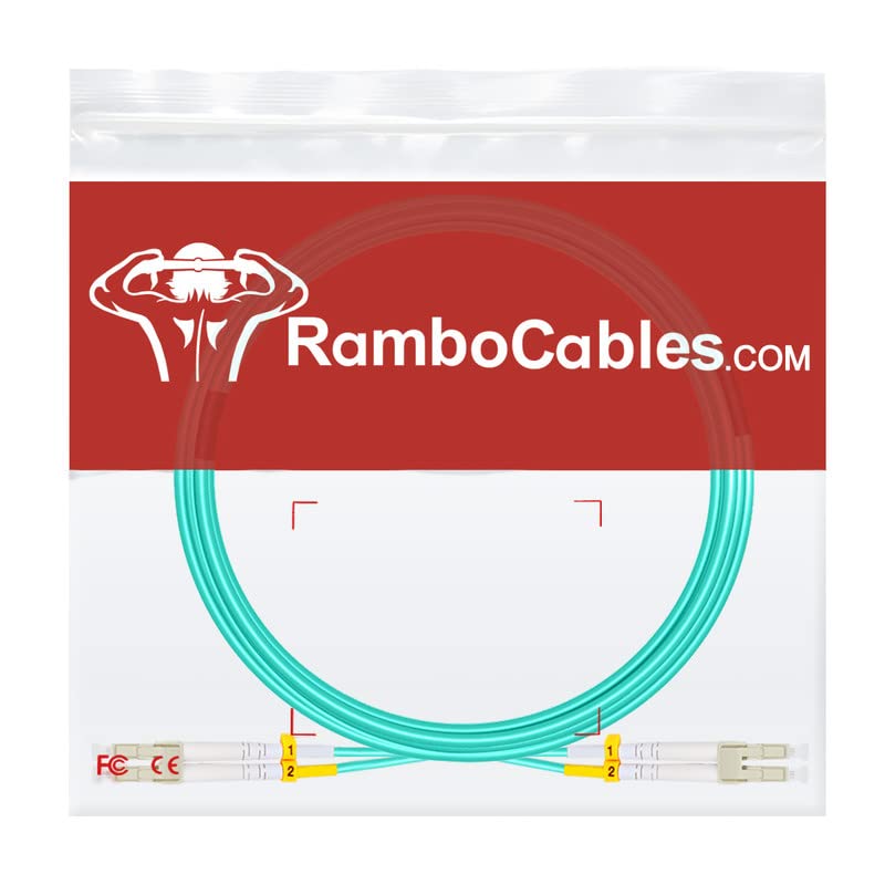 RamboCables 0,5m (5Pack) LWL Patchkabel LC LC Multimode OM3 LC auf LC LWL Glasfaser-Kabel - Duplex L