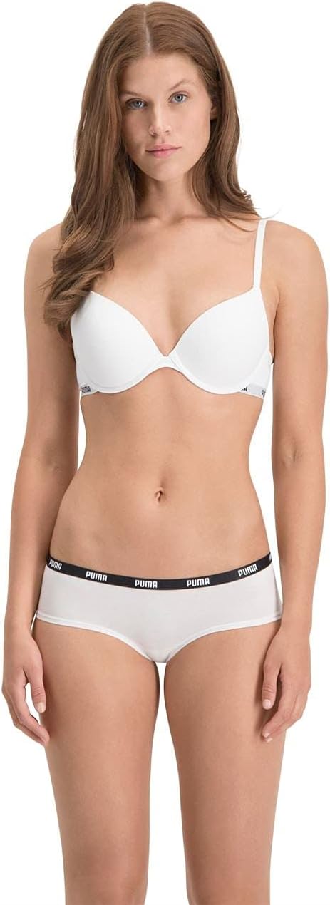 PUMA Damen Hipster Höschen (3er Pack) XS Weiss, XS Weiss