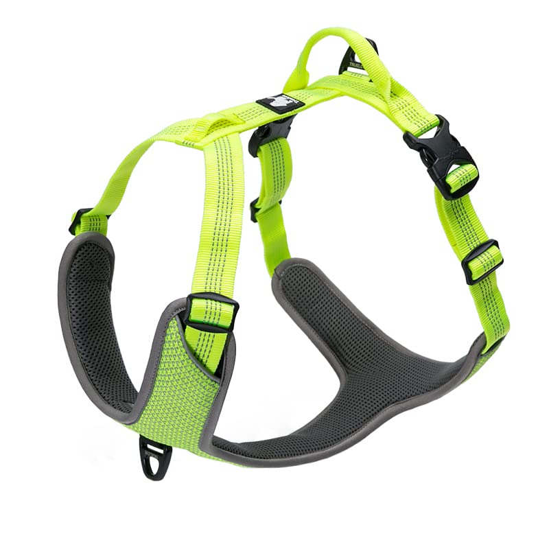 TRUE LOVE Hundegeschirr Outdoor Adventure II Reflektierende Weste mit 2 Leinenbefestigungen passende