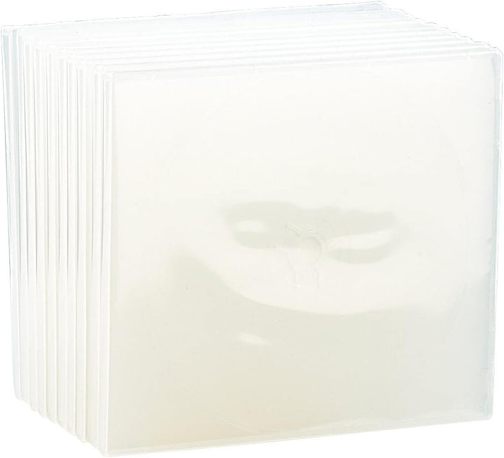 PEARL DVD Hüllen: Doppel CD Slim Soft Boxen im 50er-Set, 7 mm, transparent (Leere CD-Hüllen, Softbox