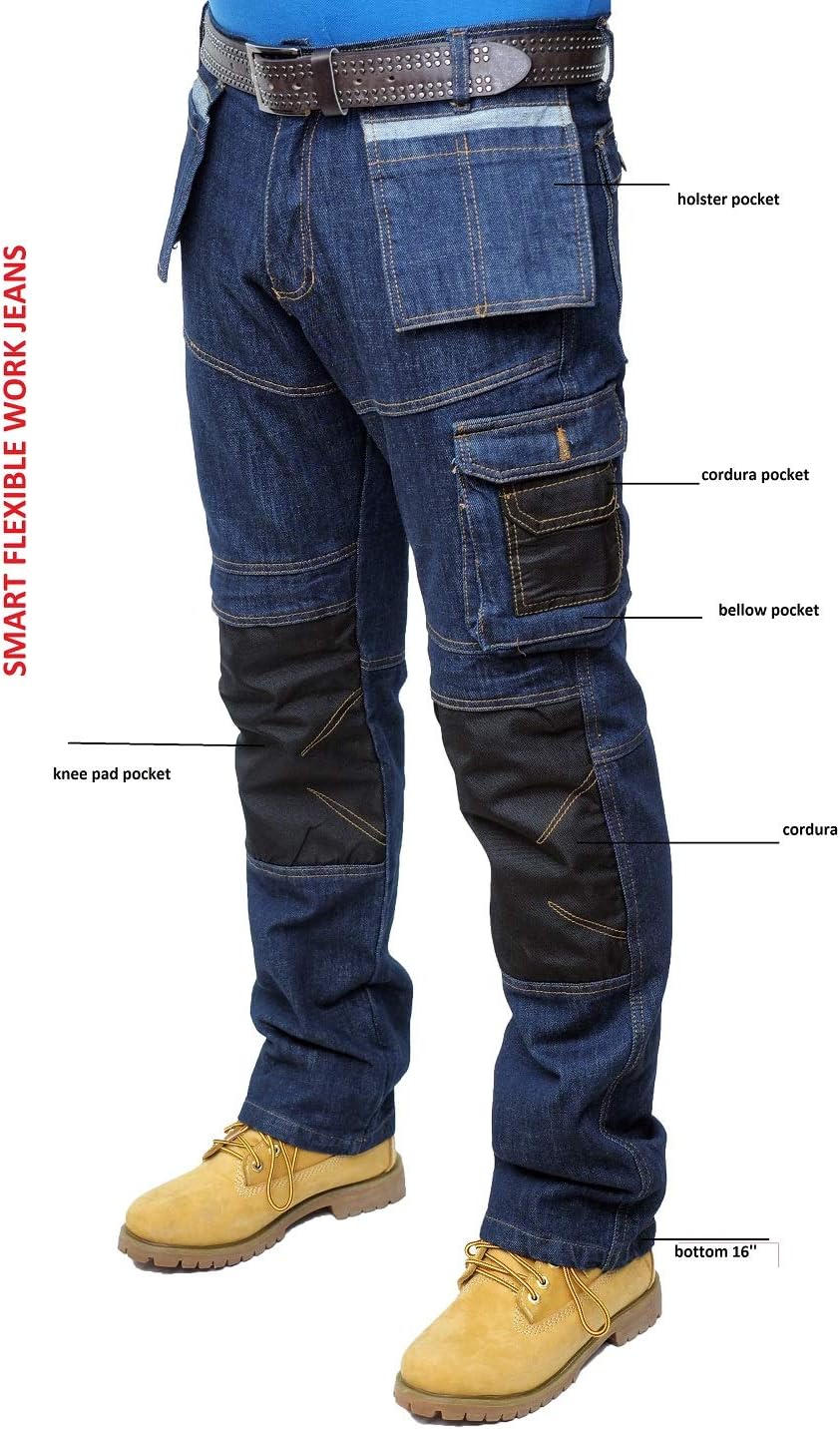 Prime Herren Arbeitshose Herren Cargohose Army Twill Cargo Multi Taschen BLJ-02 32W / 30L Bl-j-004,
