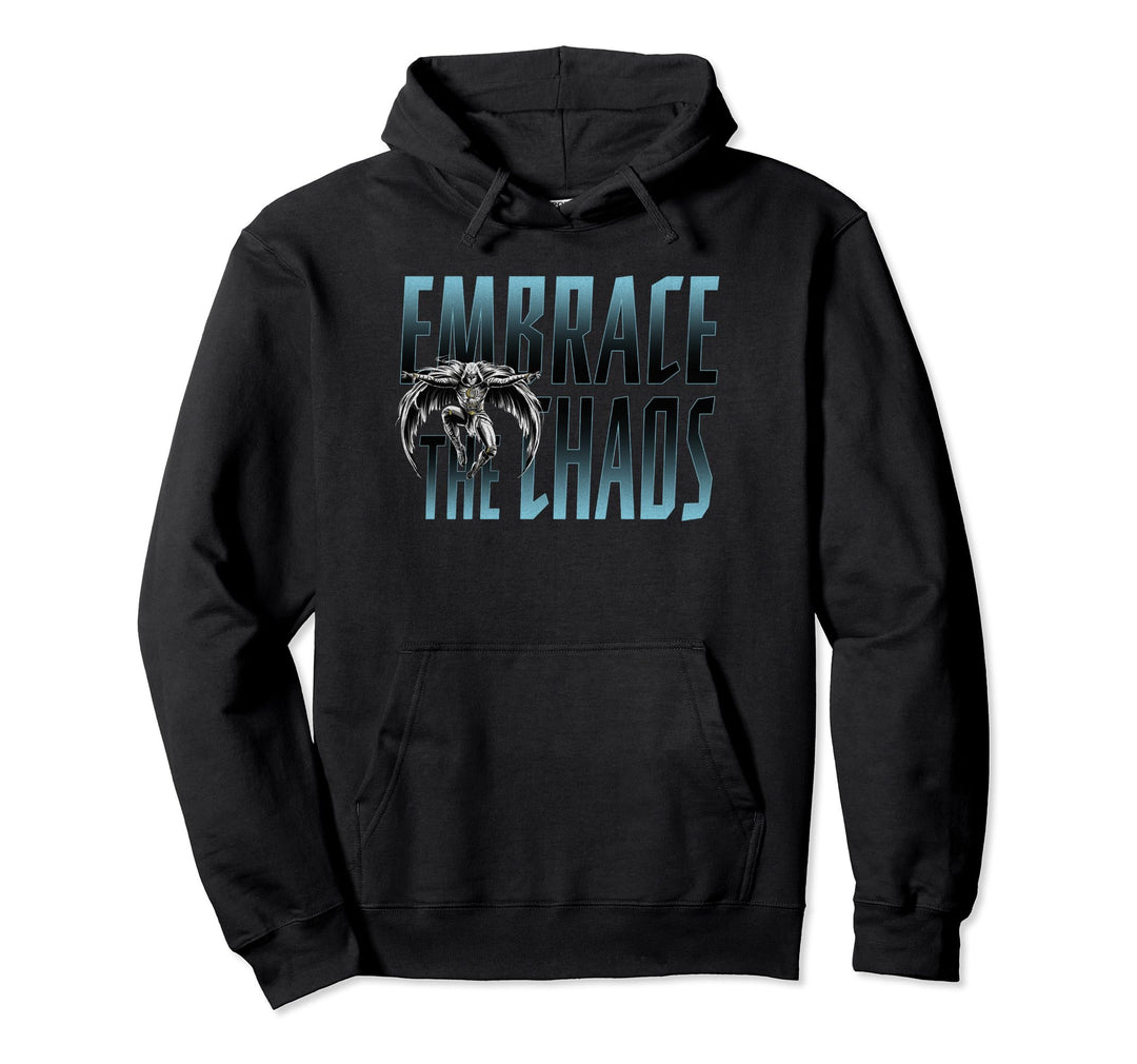 Marvel Moon Knight Embrace The Chaos Gradient Poster Pullover Hoodie