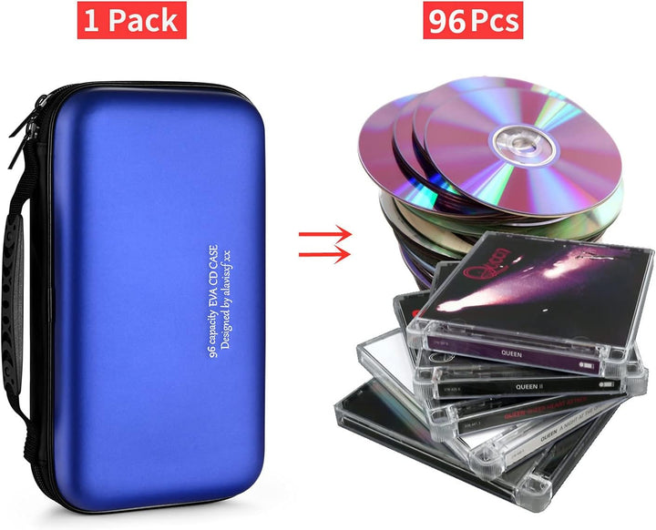 DVD Tasche,48 Kapazität Eva Material CD-Hülle Halter Lagerung Veranstalter Medien Halten Hartplastik