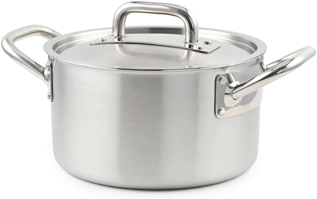LAGUIOLE, Triplex-Suppentopf 24x15 cm Triplex-Edelstahl 304/Aluminium/430, Fassungsvermögen 6 l, kom
