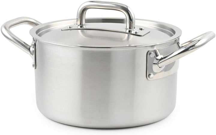 LAGUIOLE, Triplex-Suppentopf 24x15 cm Triplex-Edelstahl 304/Aluminium/430, Fassungsvermögen 6 l, kom