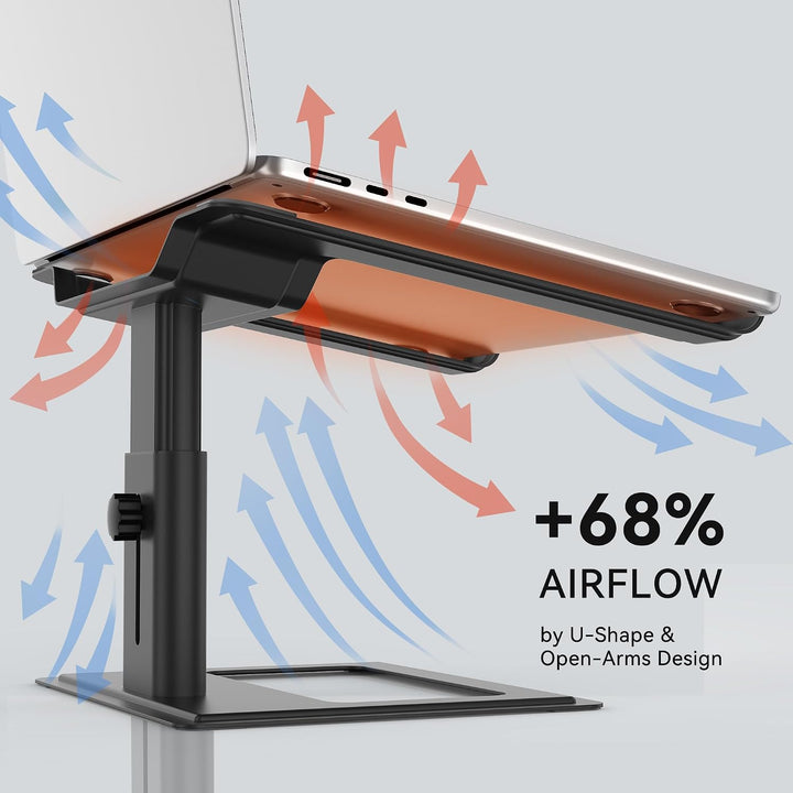 SOUNDANCE Laptop-Ständer für Schreibtisch, verstellbar, ergonomischer Laptop-Ständer für den Schreib